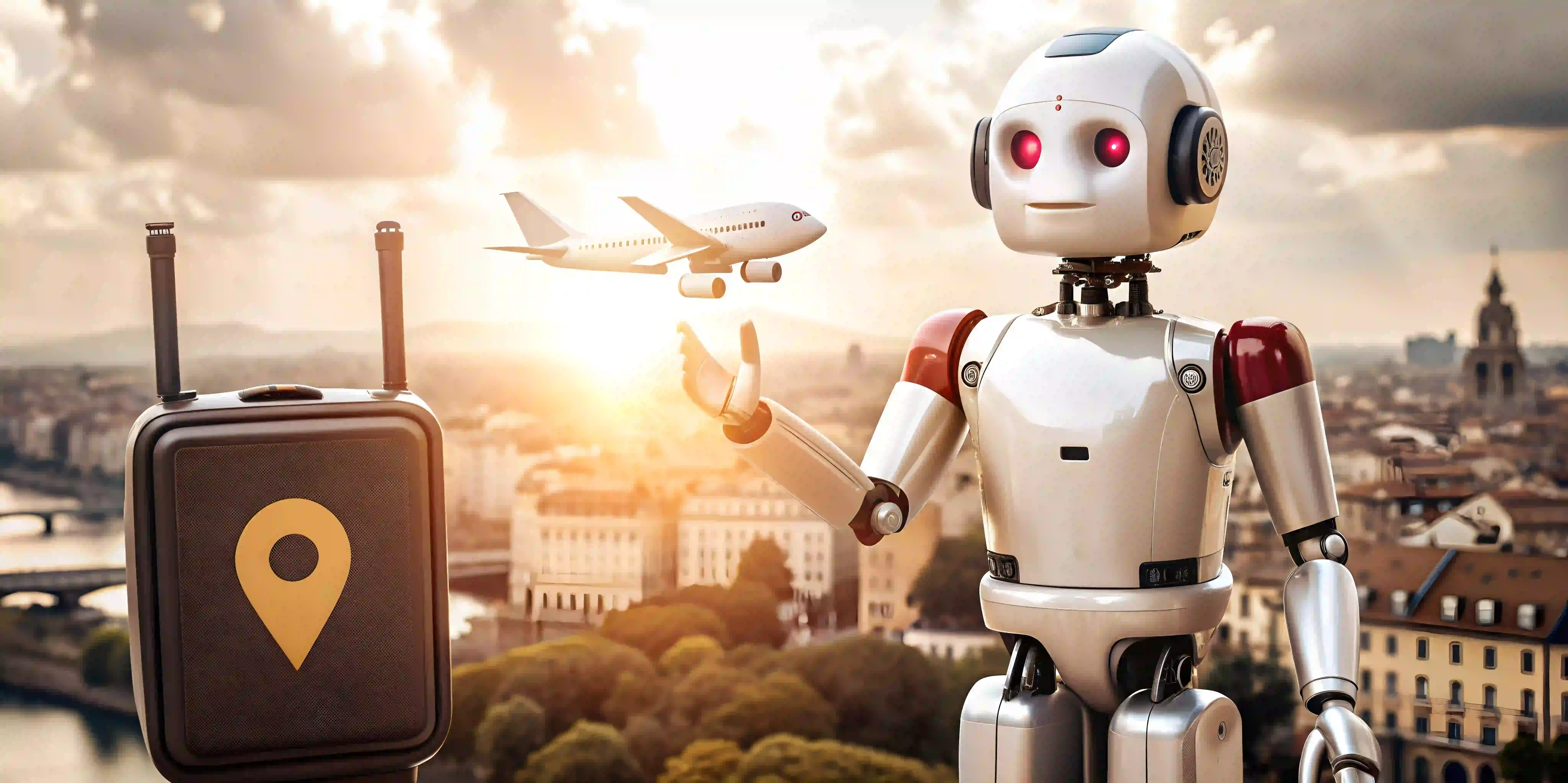 3d ai chatbot and travel guide icons for isolated vector designs