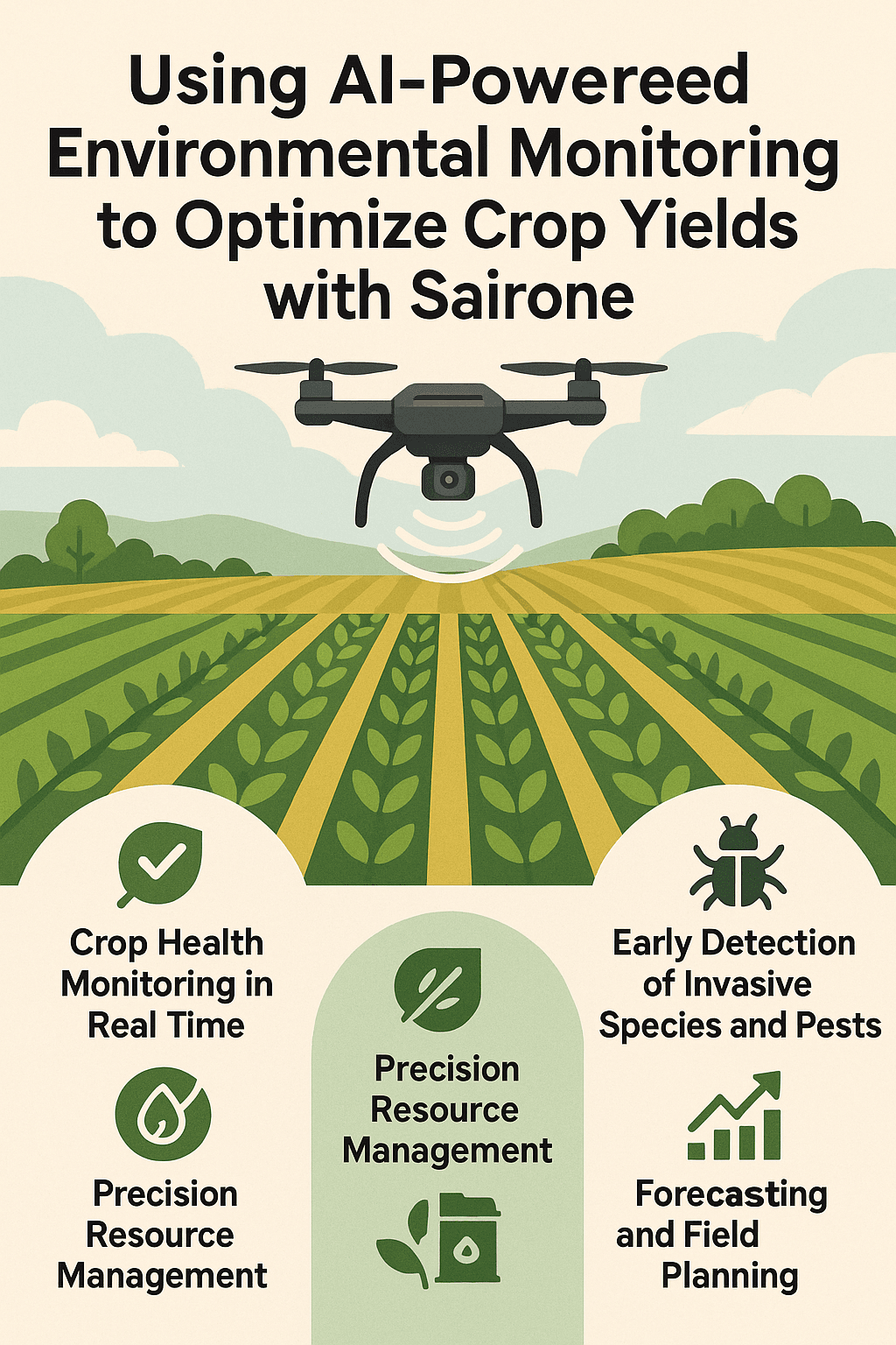 Using AI-Powered Environmental Monitoring to Optimize Crop Yields with Sairone