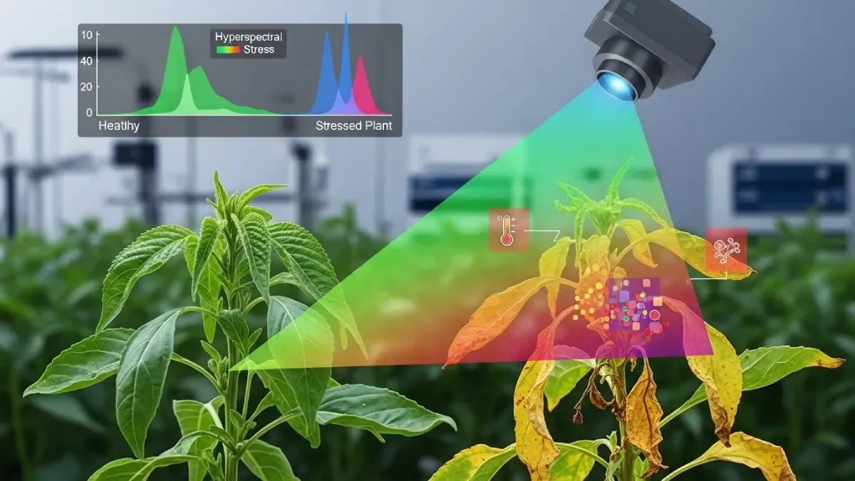 Detecting Abiotic and Biotic Stress with Hyperspectral Imaging