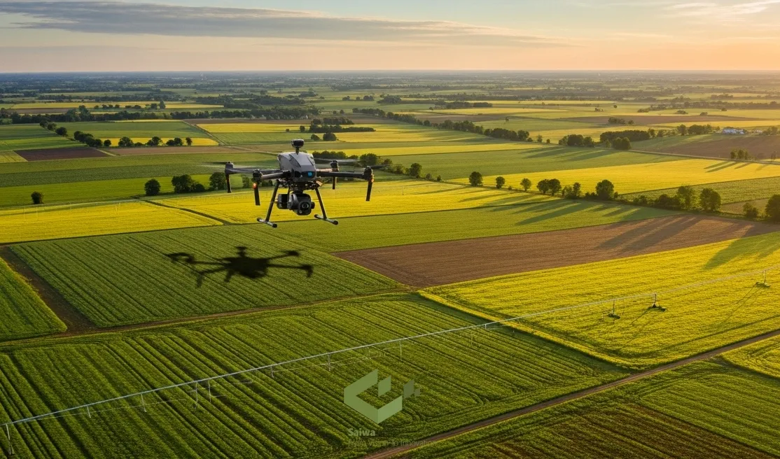 Drone scouting and monitoring farm