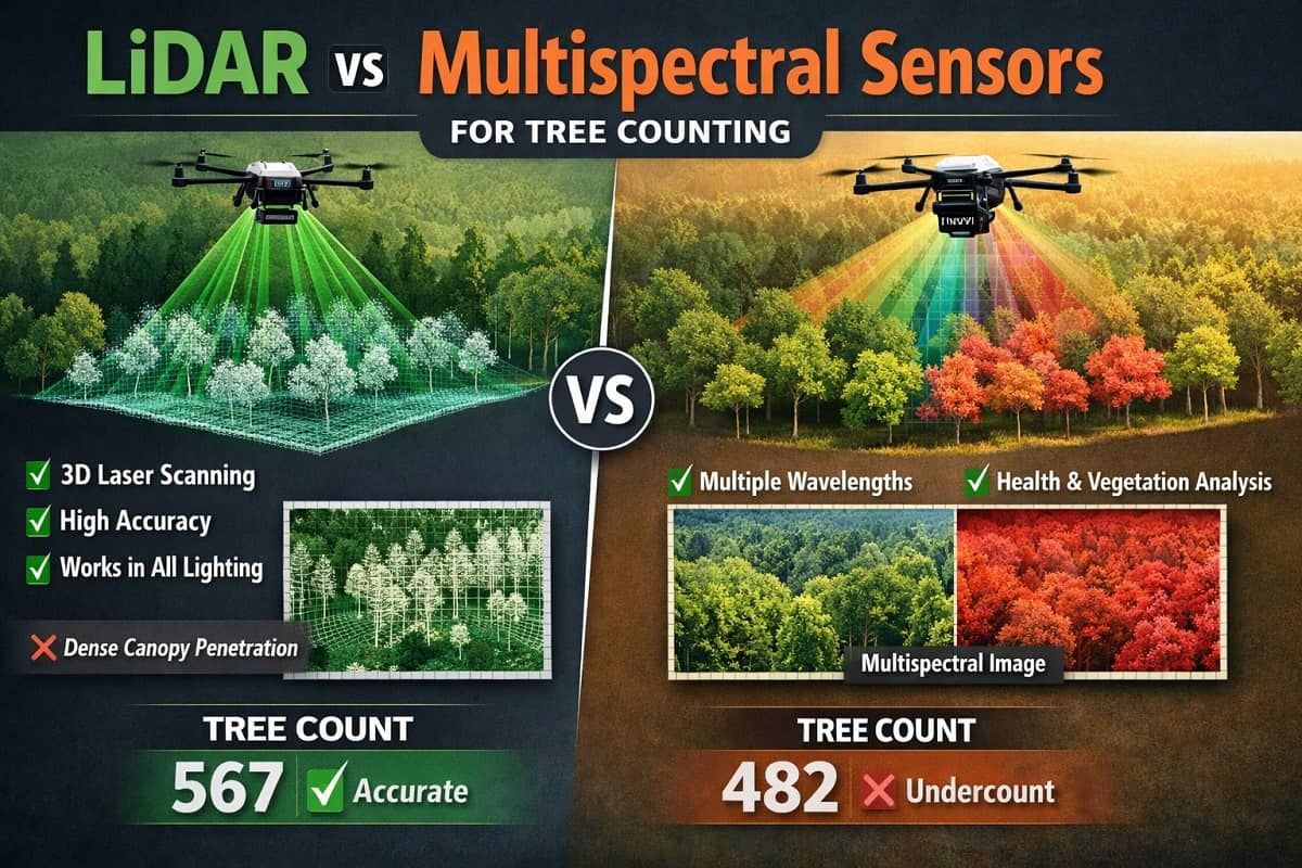 LiDAR vs Multispectral Sensors