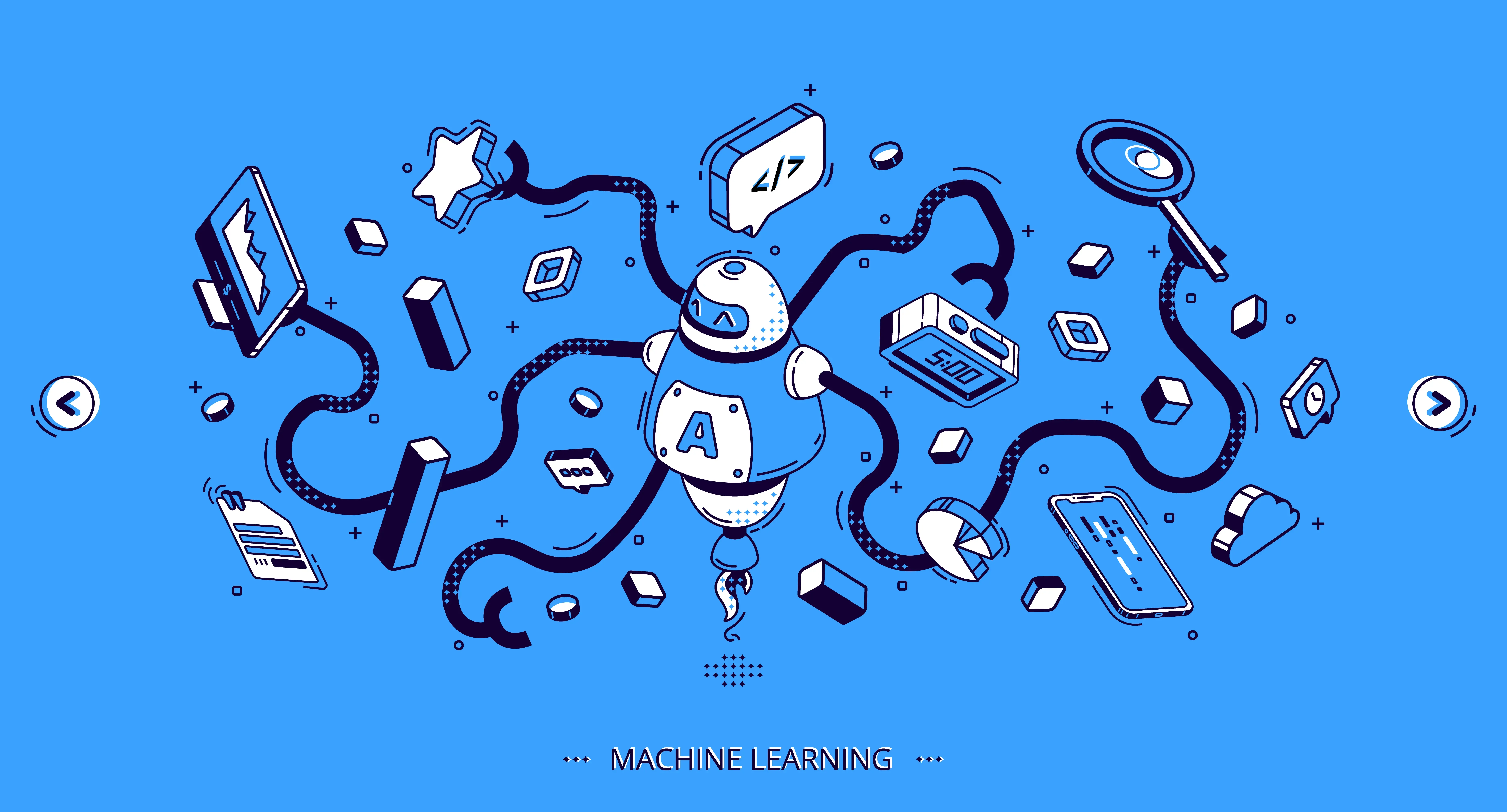 Machine learning banner, artificial intelligence | saiwa | show active learning  how work 
