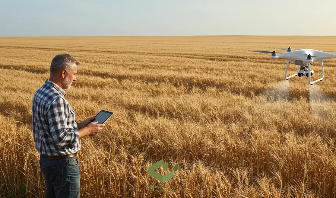 Wheat drone crop management