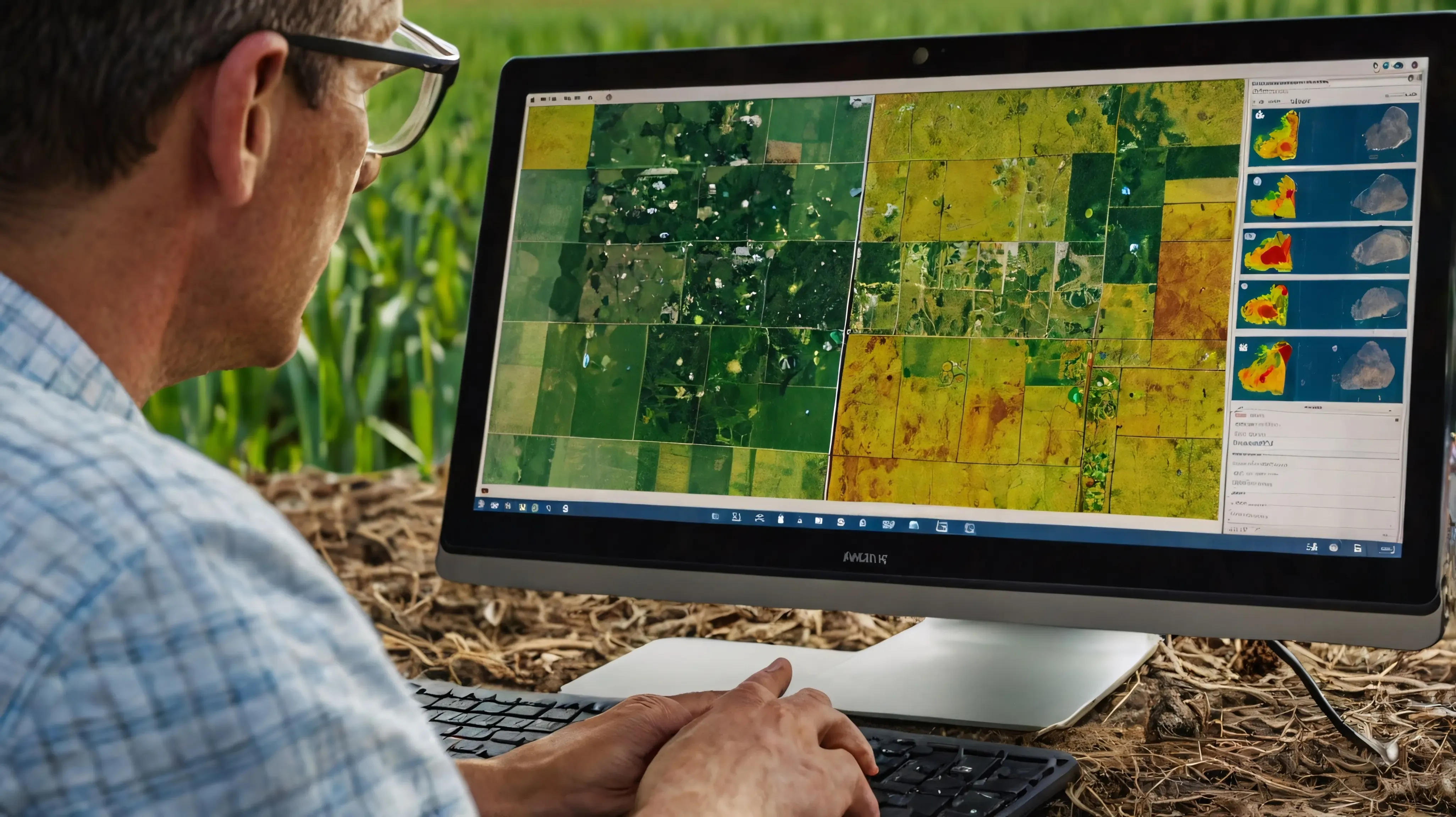 Agriculture technology drones and satellites integration