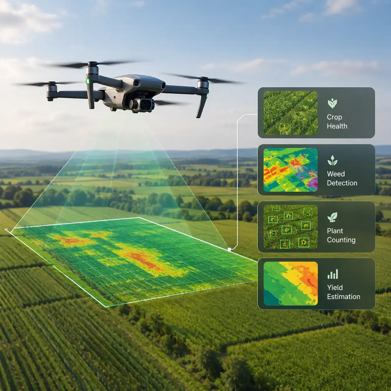 AI-Powered Crop Monitoring Takes a Step Forward with Drone Imagery