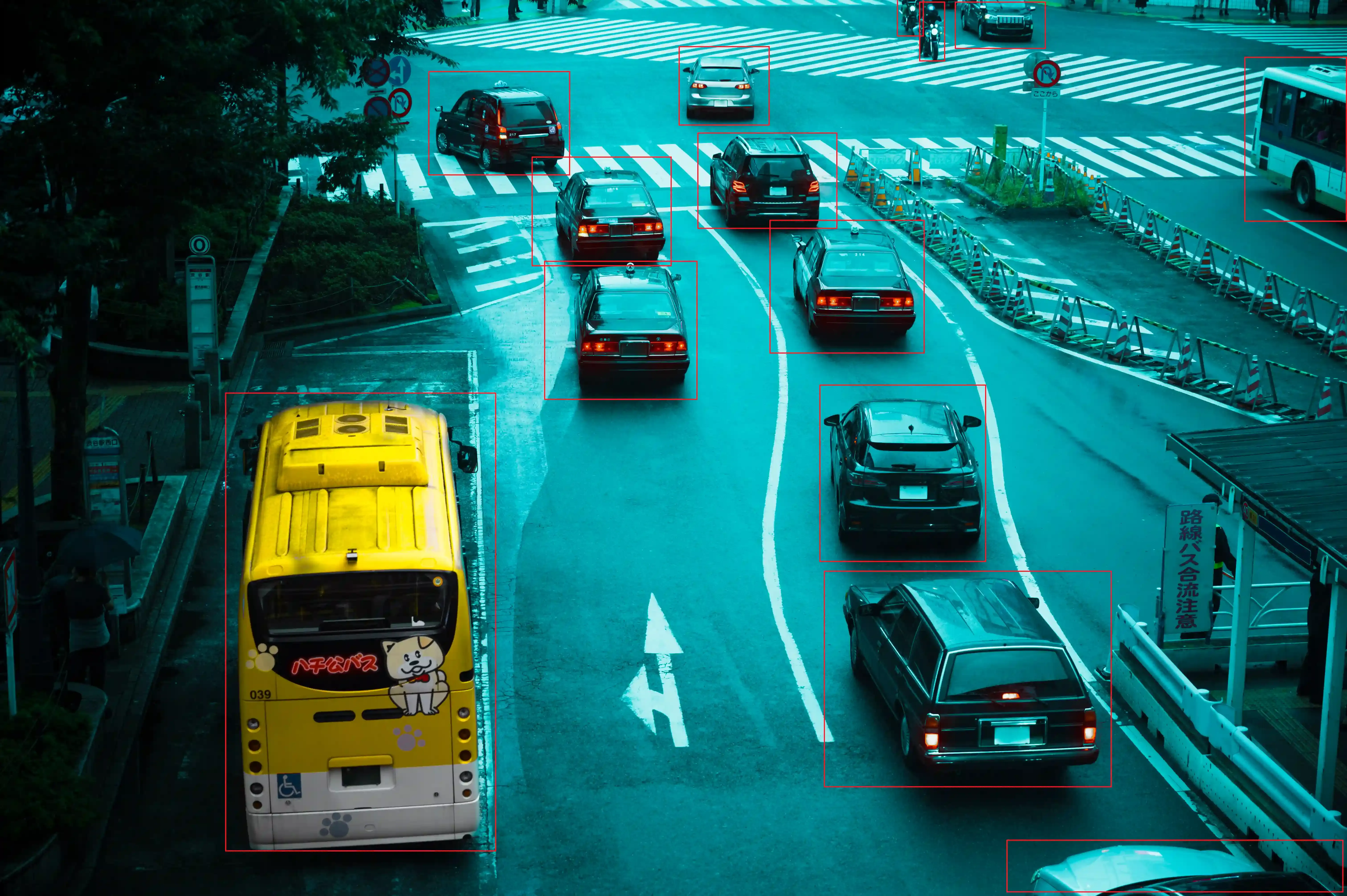 traffic control bright pop landscape road