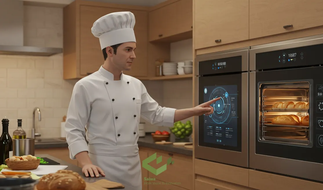 chef making food using AI