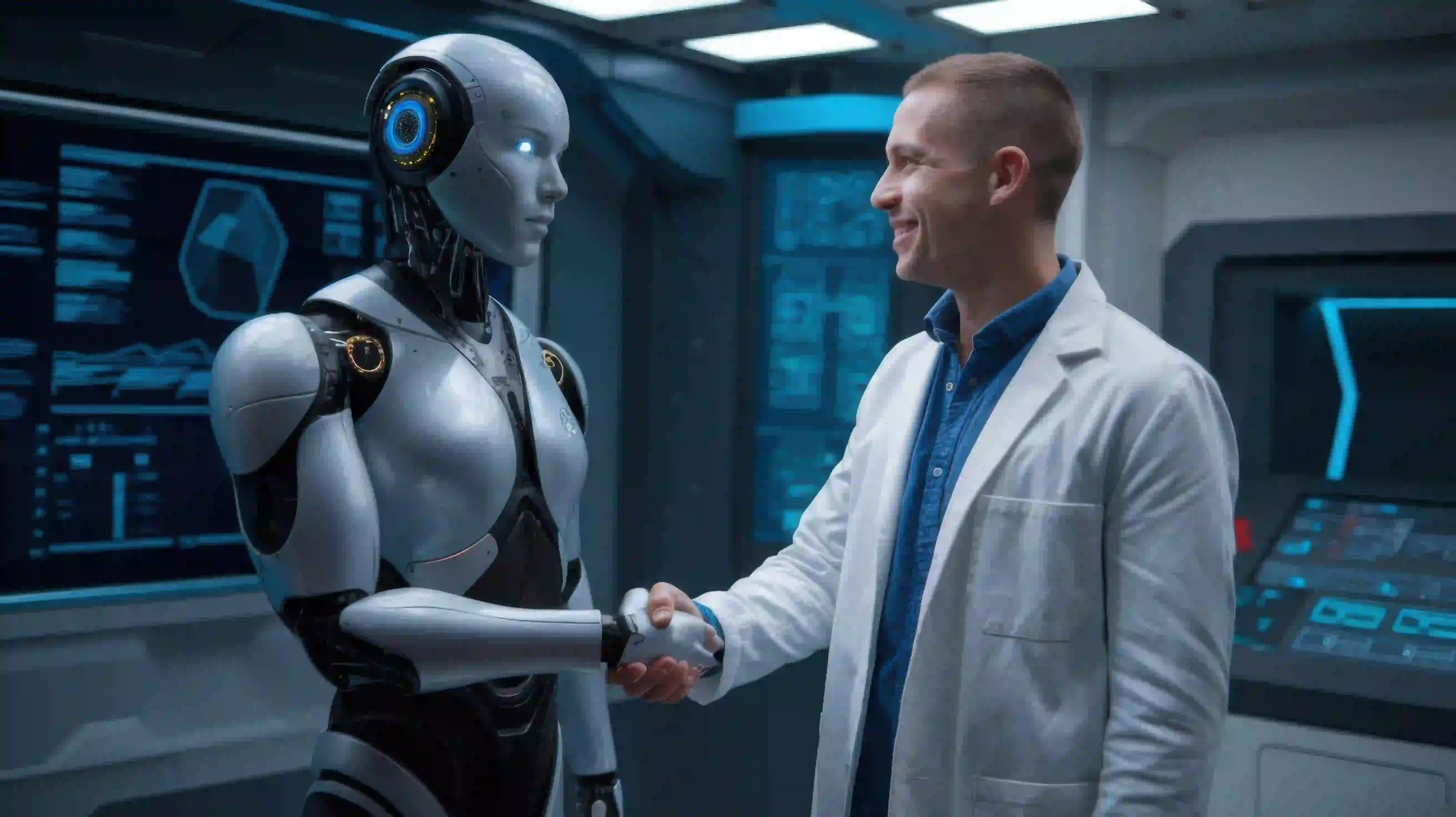 futuristic-setting-where-human-humanoid-robot-are-engaged-handshake-collaborative.webp