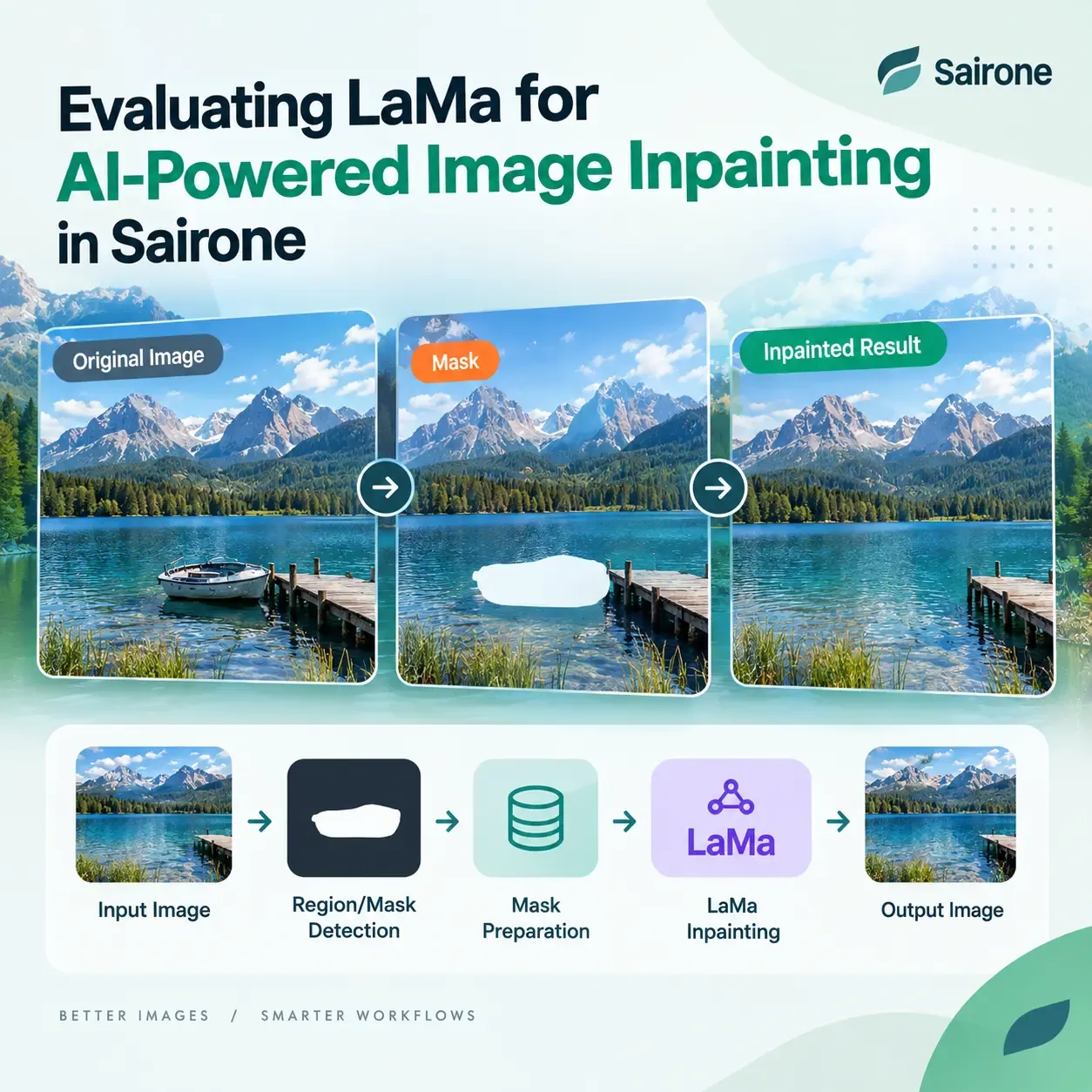 Evaluating LaMa for AI-Powered Image Inpainting in Sairone