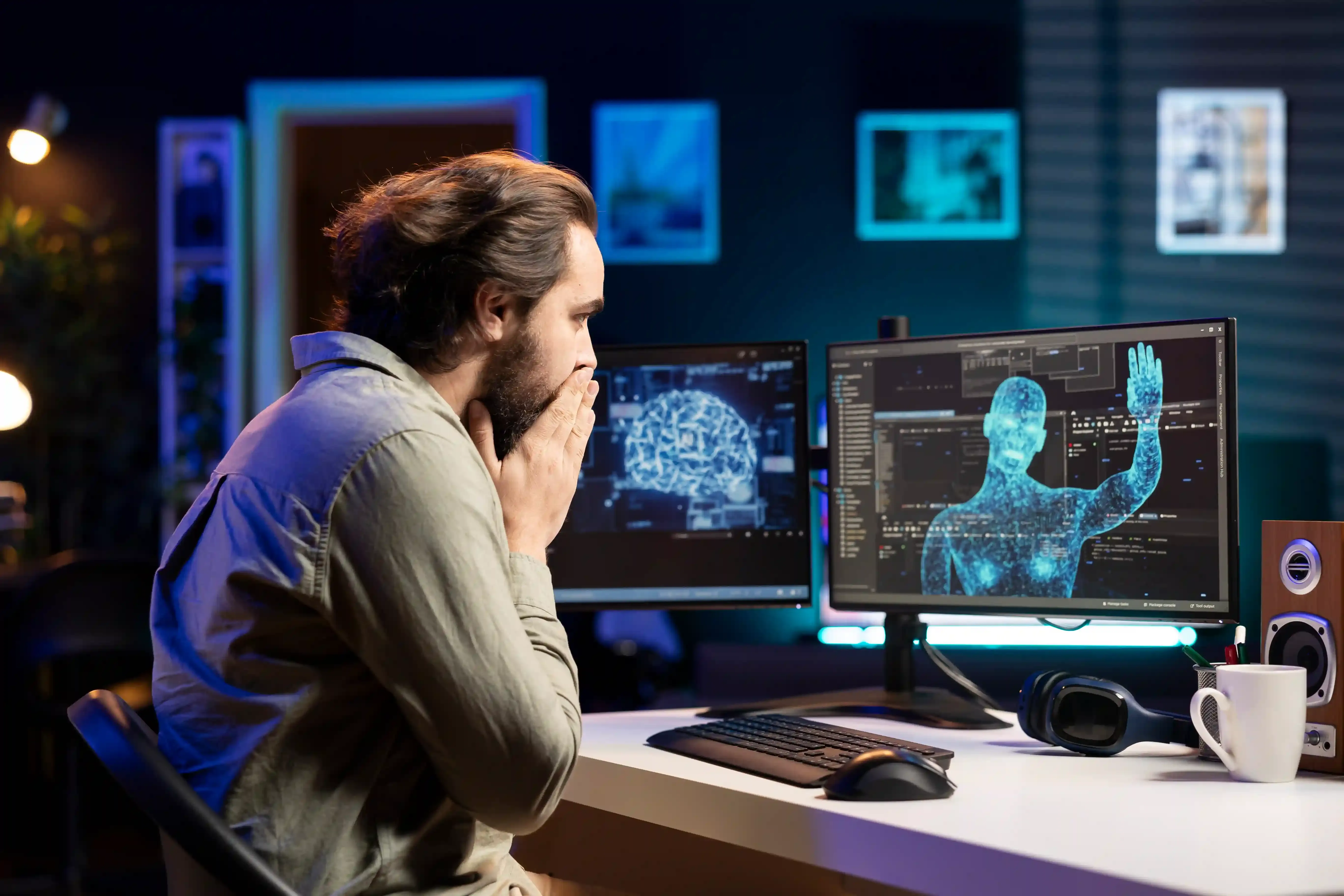 Computer scientist surprised by ai materializing on screen unprompted