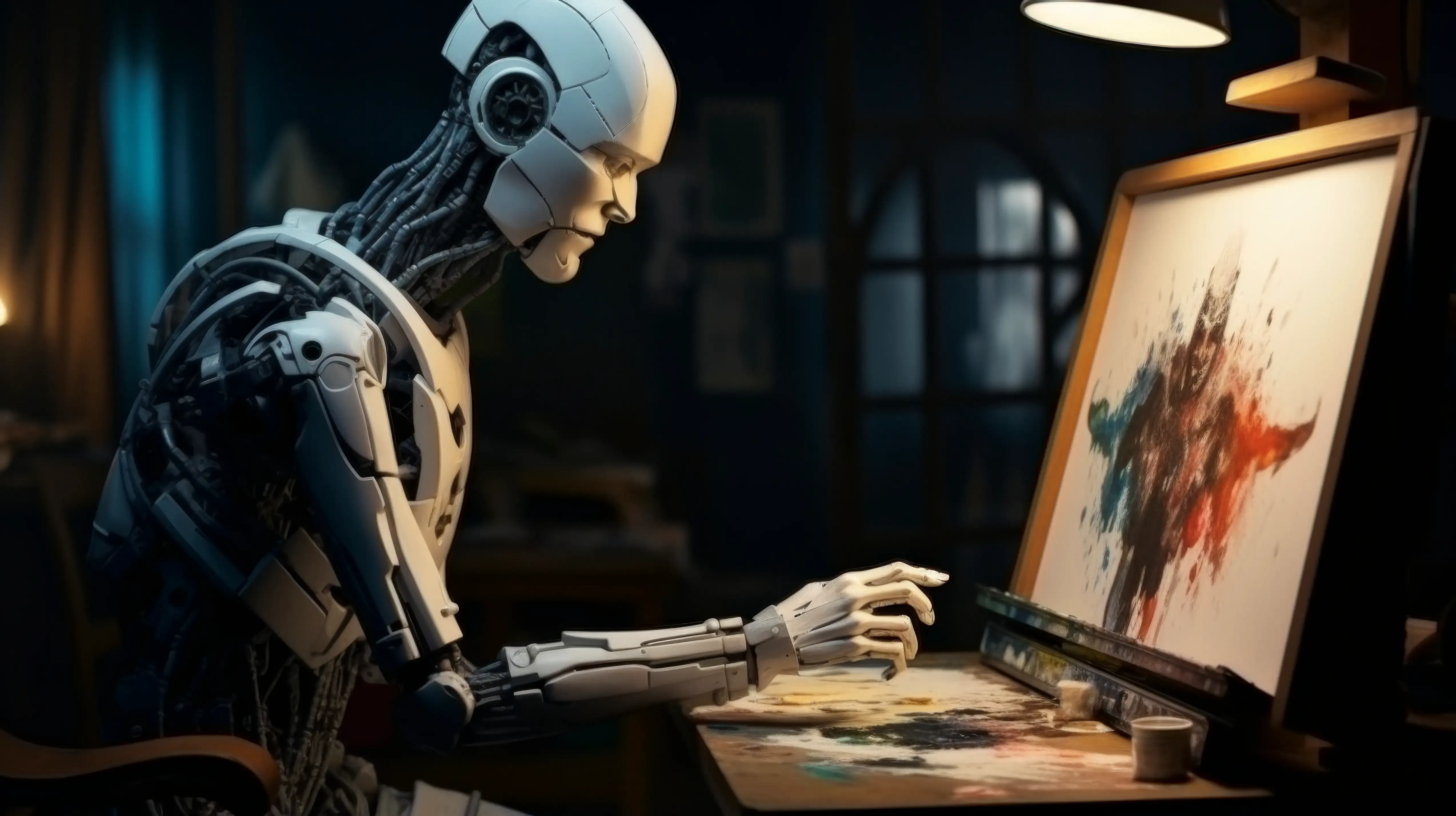 Generative AI | Robot working as a painter instead of humans